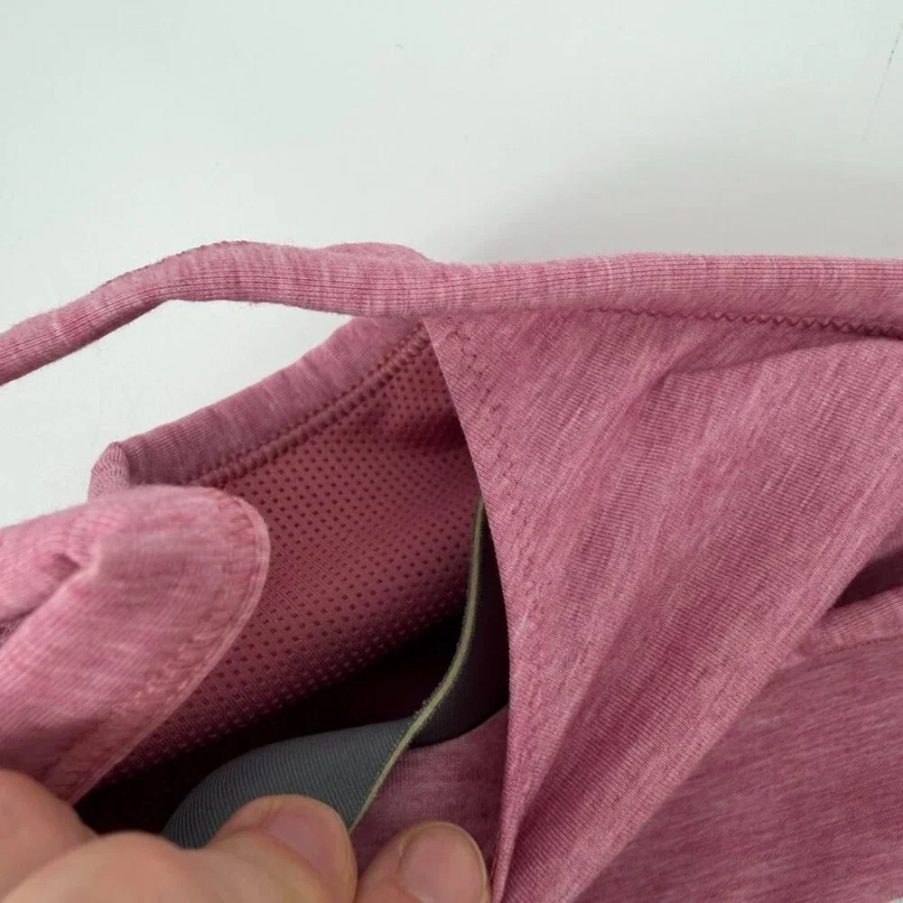 Nike Dri-FIT Women’s Sports Padded Bra Tank Tops Set of 2 Size S Pink Beige - Picture 4 of 6